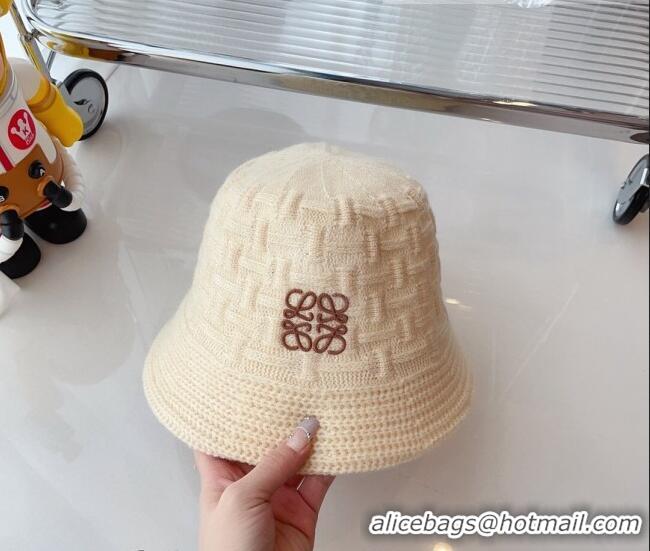 Hot Sell Fashion Loewe Knit Hat 081824 Beige 2022