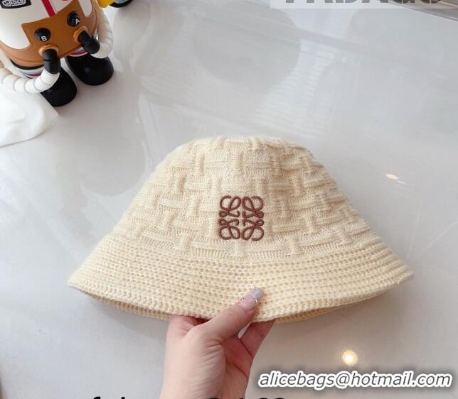 Hot Sell Fashion Loewe Knit Hat 081824 Beige 2022