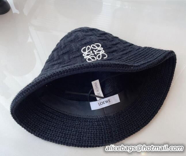 New Product Loewe Knit Hat 081826 Black 2022