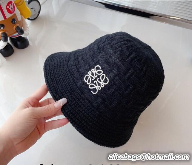 New Product Loewe Knit Hat 081826 Black 2022