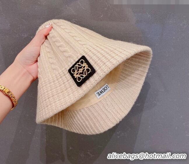 New Product Loewe Knit Hat LH0830 Beige 2022