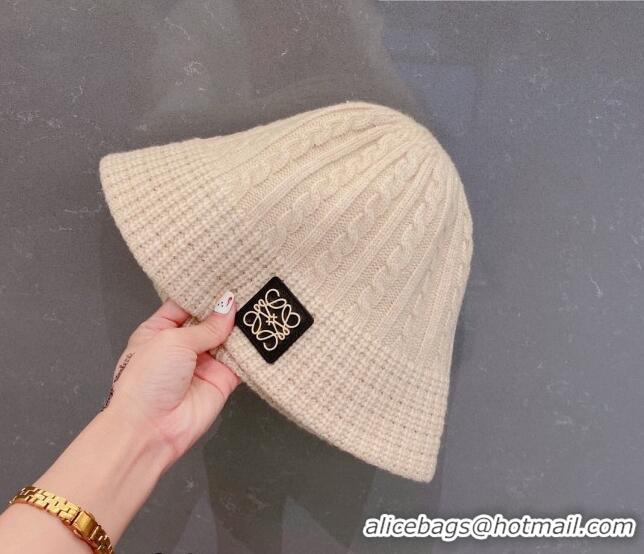 New Product Loewe Knit Hat LH0830 Beige 2022