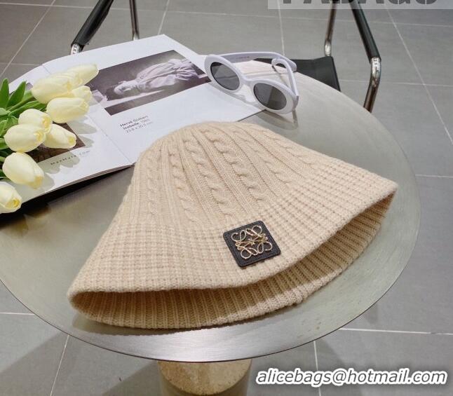 New Product Loewe Knit Hat LH0830 Beige 2022