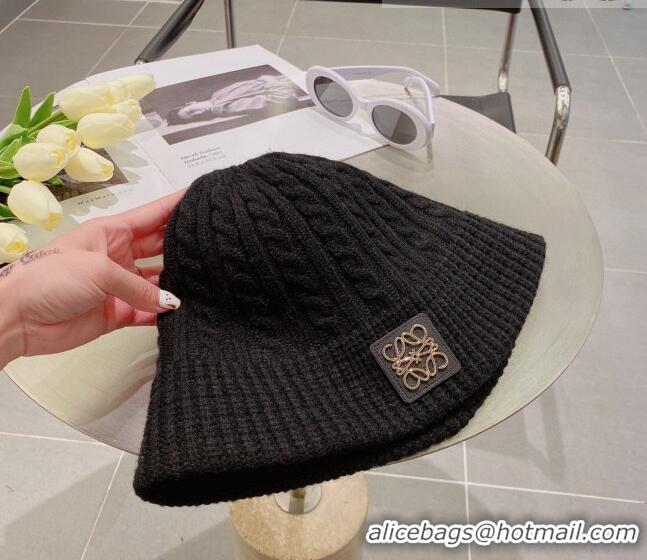 New Product Loewe Knit Hat LH0830 Black 2022