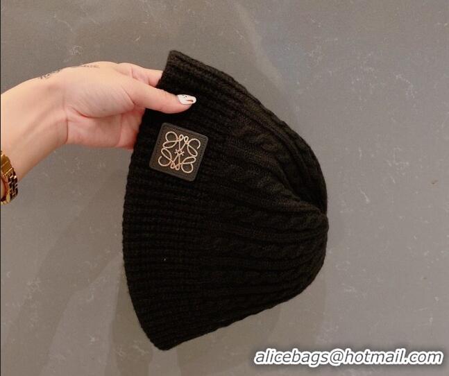 New Product Loewe Knit Hat LH0830 Black 2022