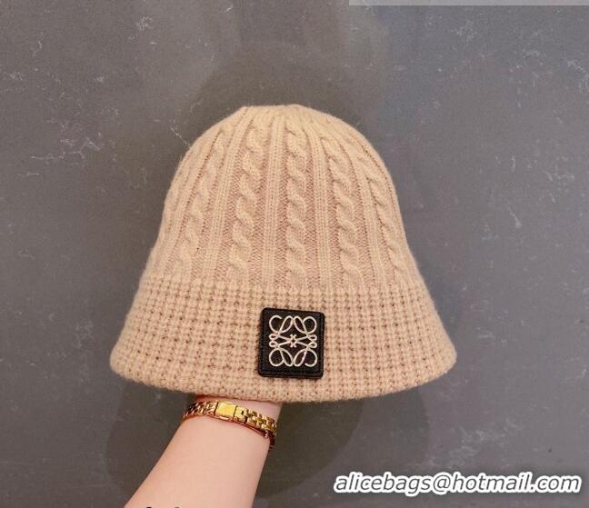 Spot Bulk Loewe Knit Hat Camel LH0830 Brown 2022