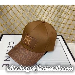 New Stylish Loewe Baseball Hat 083159 Brown 2022