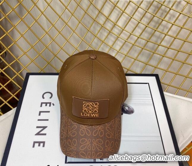 New Stylish Loewe Baseball Hat 083159 Brown 2022