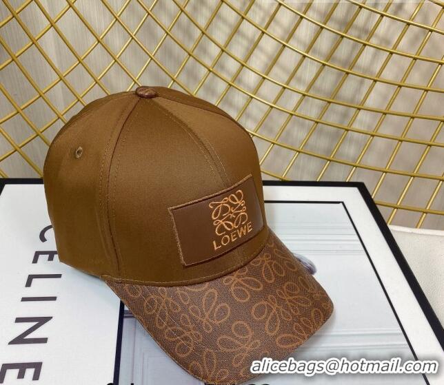 New Stylish Loewe Baseball Hat 083159 Brown 2022