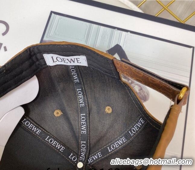 New Stylish Loewe Baseball Hat 083159 Brown 2022