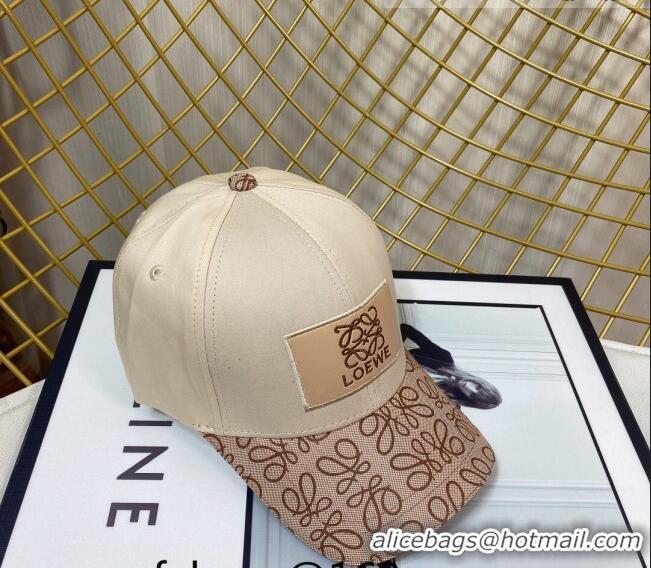 New Product Loewe Baseball Hat 083159 White 2022