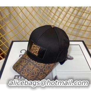 New Style Cheap Loewe Baseball Hat 083159 Black 2022