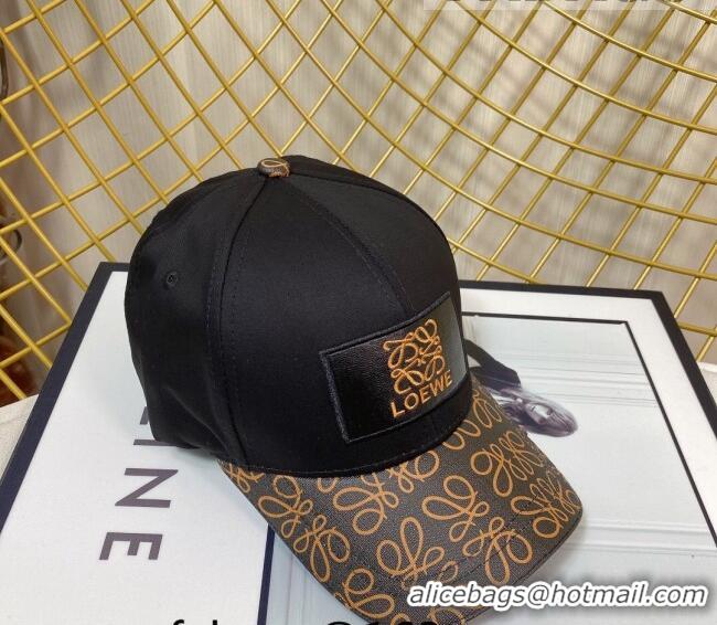 New Style Cheap Loewe Baseball Hat 083159 Black 2022