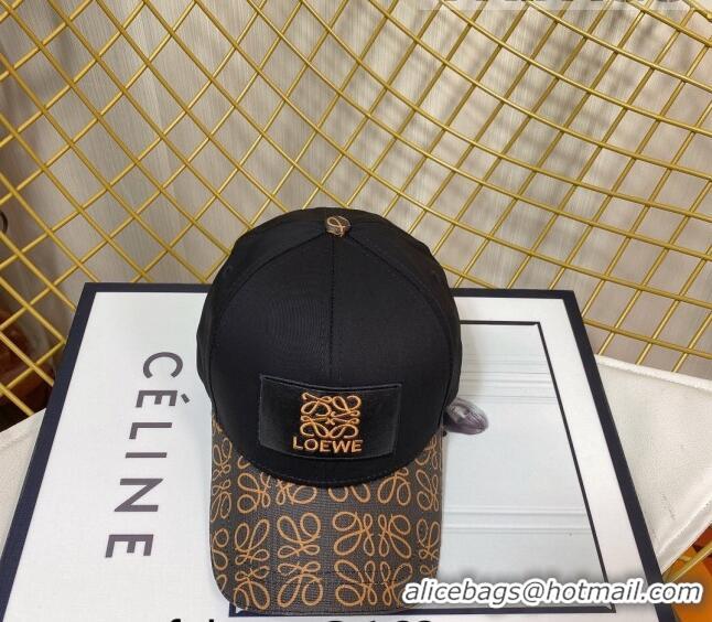 New Style Cheap Loewe Baseball Hat 083159 Black 2022