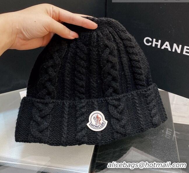 Top Quality Moncler Knit Hat M2911 Black 2021