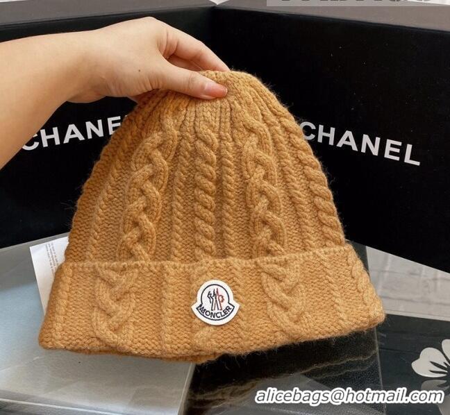 Fashion Show Collection Moncler Knit Hat M2911 Brown 2021