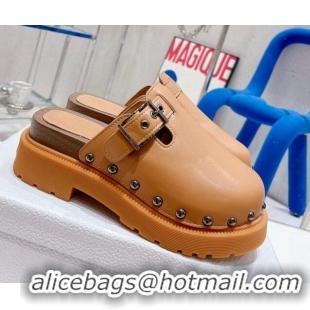 Perfect Dior Diorquake Clog Mules in Brown Calfskin 082539