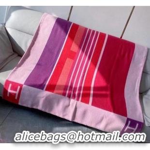 Inexpensive Hermes Avalon Throw Wool Cashmere Blanket 140x170cm 0923 Pink 2022