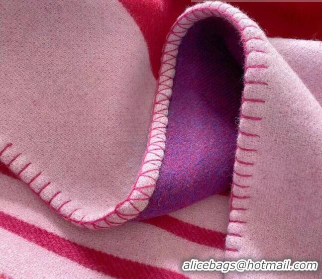 Inexpensive Hermes Avalon Throw Wool Cashmere Blanket 140x170cm 0923 Pink 2022