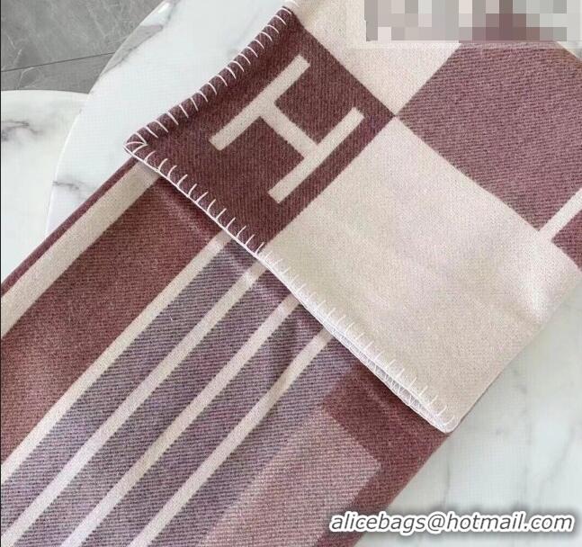 Unique Style Hermes Avalon Throw Wool Cashmere Blanket 140x170cm 0923 Brown 2022