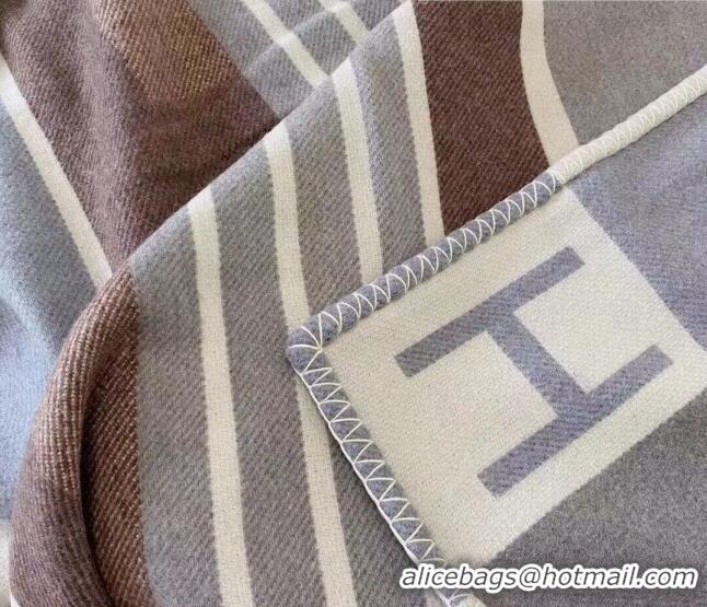 Shop Cheap Hermes Avalon Throw Wool Cashmere Blanket 140x170cm 0923 Grey 2022