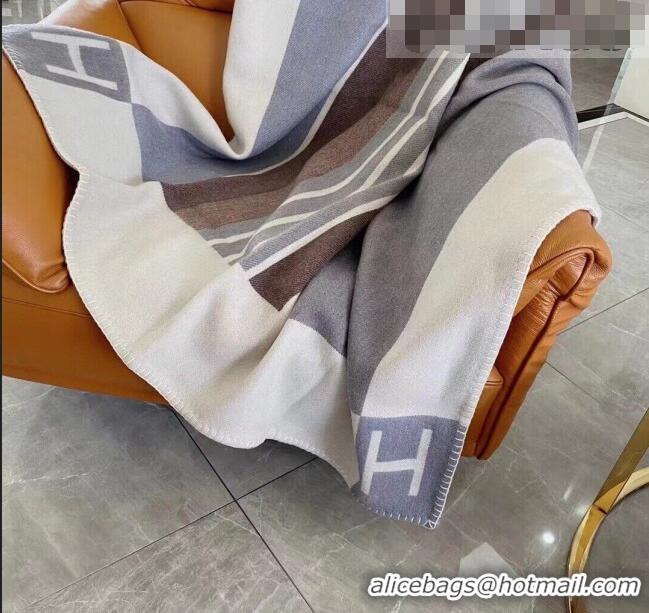 Shop Cheap Hermes Avalon Throw Wool Cashmere Blanket 140x170cm 0923 Grey 2022