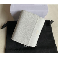 Cheapest Celine Small Trifold Wallet in Palm-Grained Calfskin 0146 White 2022