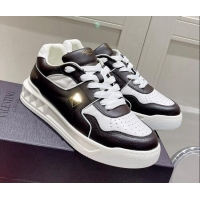 Good Quality Valentino One Stud Low-Top Nappa Sneakers White/Black 062520