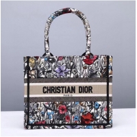 Good Product SMALL DIOR BOOK TOTE Multicolor Mille Fleurs Embroidery M1265