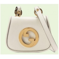 AAAAA Discount Gucci mini Blondie card case wallet 698635 white