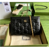 Promotional Gucci GG Matelasse leather shoulder bag 702200 black