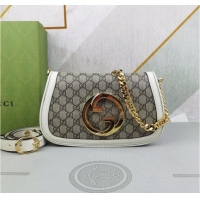 Top Quality Gucci GG Supreme canvas Blondie shoulder bag 699268 white