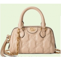 Pretty Style Gucci GG Matelasse leather top handle bag 702251 Beige