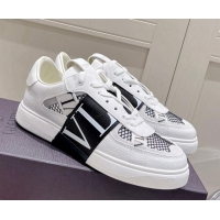 Shop Duplicate Valentino VLTN Calfskin Low-top Sneakers White/Black 062540