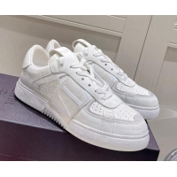 Low Cost Valentino VLTN Calfskin Low-top Sneakers White/Grey 062544