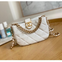 Buy Discount Chanel SMALL HOBO BAG AS3475 WHITE