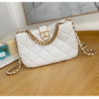 Best Product Chanel SMALL HOBO BAG AS3476 white