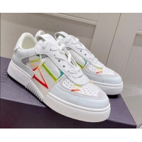 Best Price Valentino VLTN Calfskin Low-top Sneakers White/Multicolor 062548