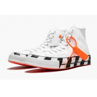 Top Quality Converse x Off-White Chuck Taylor All-Star 70s Hi CO8975 White (For Women and Men) 