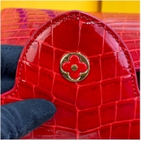 Best Promotional Louis Vuitton crocodile skin CAPUCINES BB M81190 Red