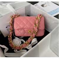 Well Crafted CHANEL FLAP BAG AS3214 pink