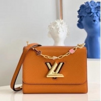 New Style Louis Vuitton TWIST PM M20840 Gold Cipango Beige