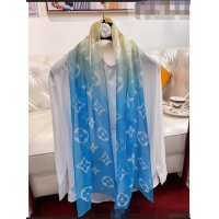 Promotional Louis Vuitton Monogram Gradient LV Envy Long Scarf 35x162cm LV3017 Blue 2022