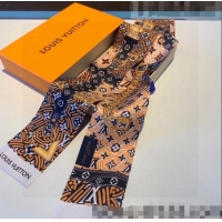 Good Looking Louis Vuitton LV Crafty Silk Bandeau Scarf 8x120cm 053187 Orange 2022