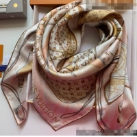 Grade Design Louis Vuitton LV Knit Silk Square Scarf 90x90cm LV2643 Apricot 2022