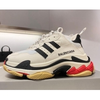 Lowest Price Adidas x Balenciaga Triple S Sneakers White/Pink 070101