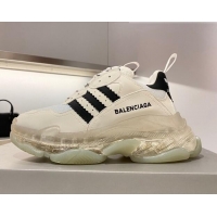 Shop Duplicate Adidas x Balenciaga Triple S Sneakers White/Jad 070104