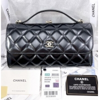 Discount Promotional Chanel FLAP PHONE HOLDER WITH CHAIN AS2875 BLACK