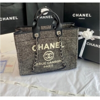 Particularly Recommended Chanel LARGE SHOPPING BAG A66941 Black