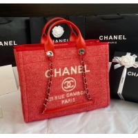 Reasonable Price Chanel LARGE SHOPPING BAG A66941 red&white